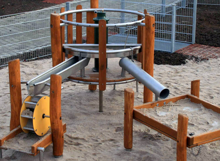 Spielplatzpumpe * Wasserpumpe aus Edelstahl für Druckwasserleitung 
